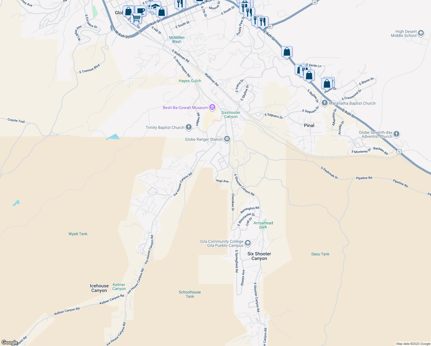 7849 Pueblo Street, Globe AZ Walk Score