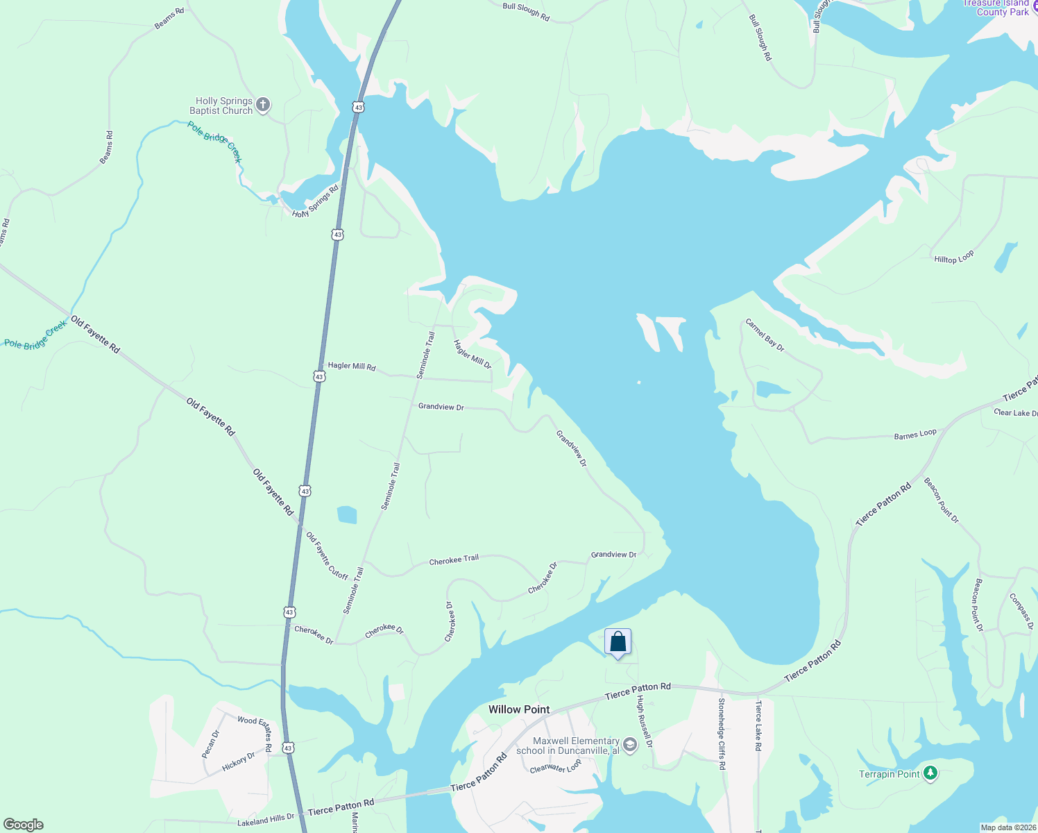 map of restaurants, bars, coffee shops, grocery stores, and more near 40 Grandview Dr in Northport