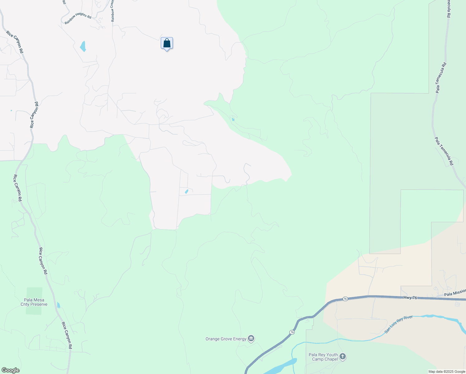 map of restaurants, bars, coffee shops, grocery stores, and more near Alex Road in San Diego County
