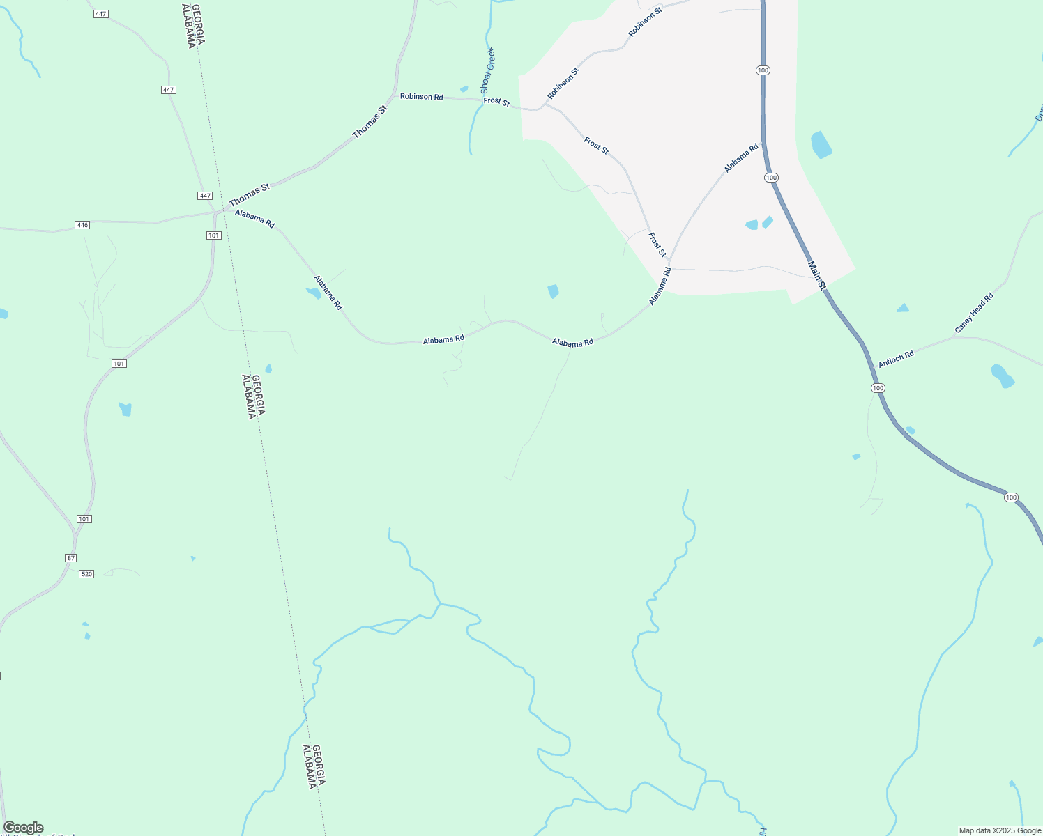 map of restaurants, bars, coffee shops, grocery stores, and more near 15 Hickory Ridge Road in Roopville