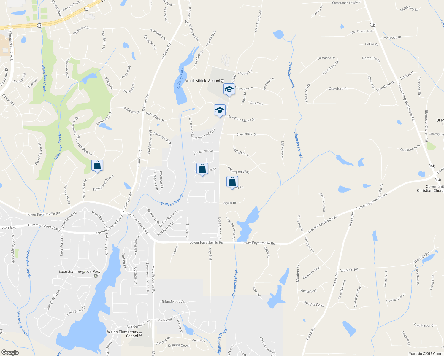 map of restaurants, bars, coffee shops, grocery stores, and more near 279 Lora Smith Road in Newnan
