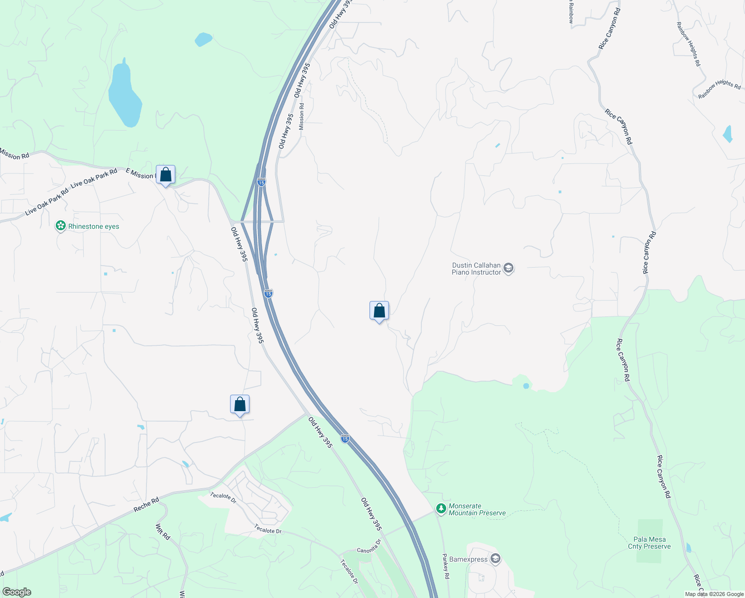 map of restaurants, bars, coffee shops, grocery stores, and more near 554 Stewart Canyon Rd in Fallbrook