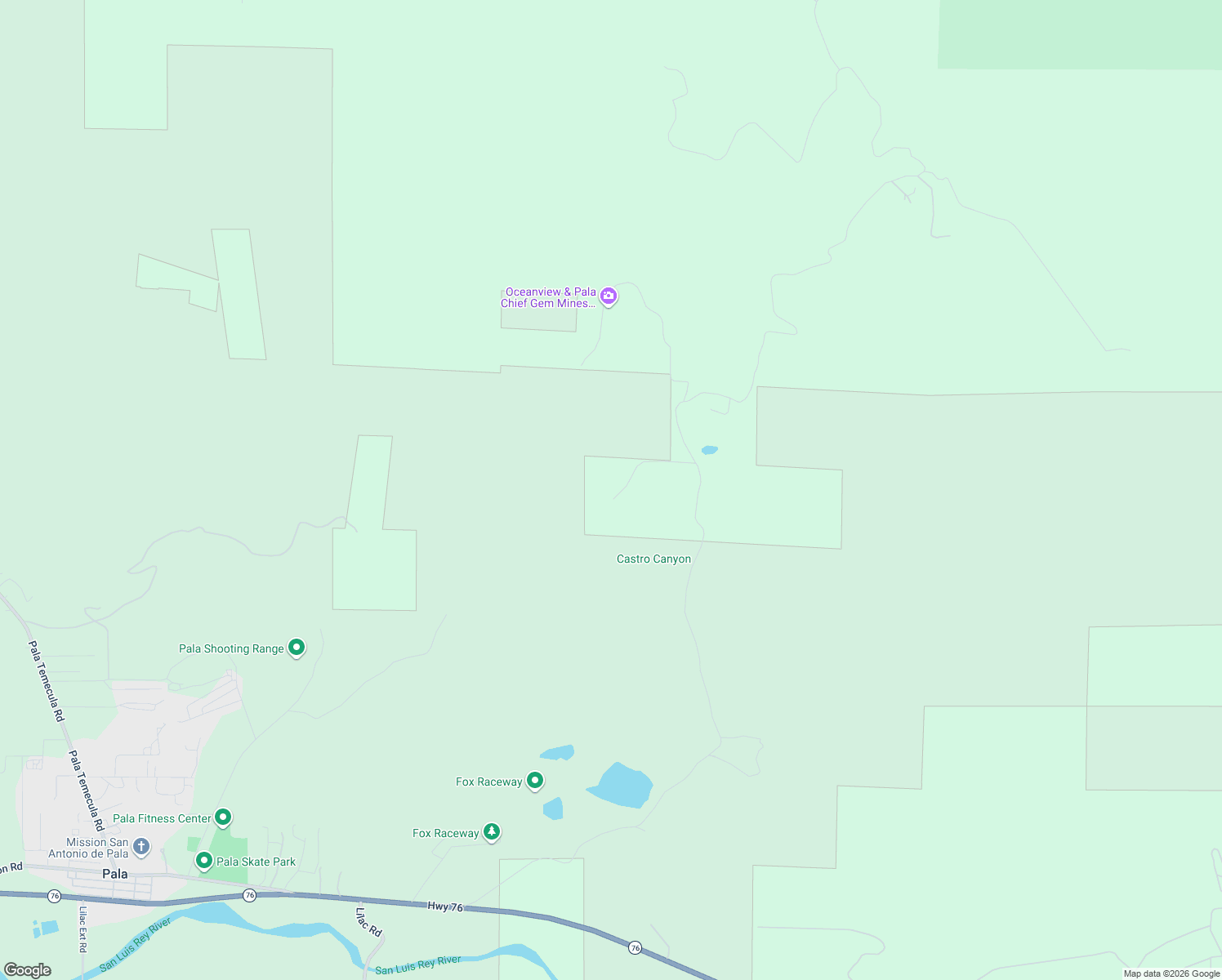 map of restaurants, bars, coffee shops, grocery stores, and more near 36880 Magee Road in Pala