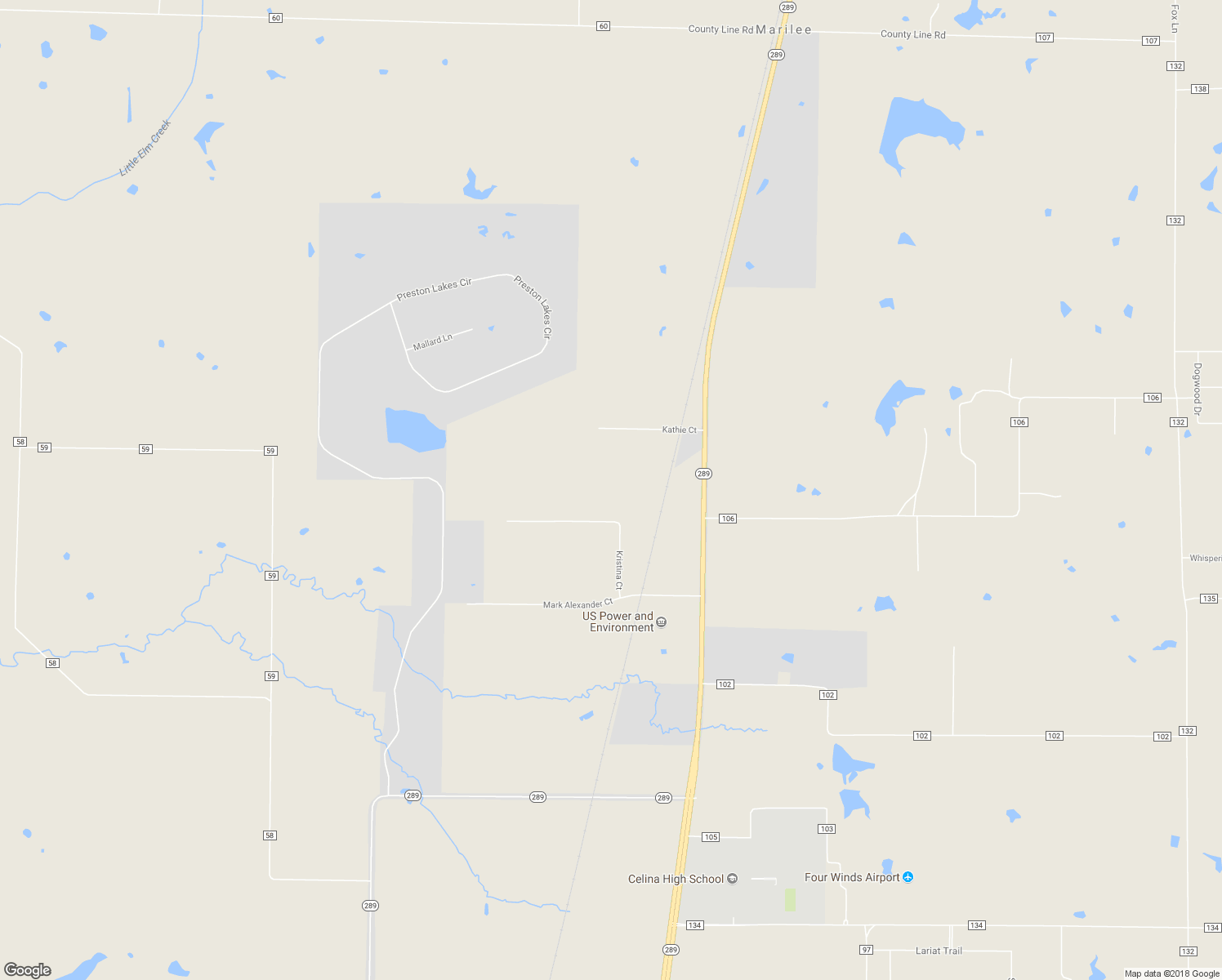map of restaurants, bars, coffee shops, grocery stores, and more near 11290 Kristina Court in Celina