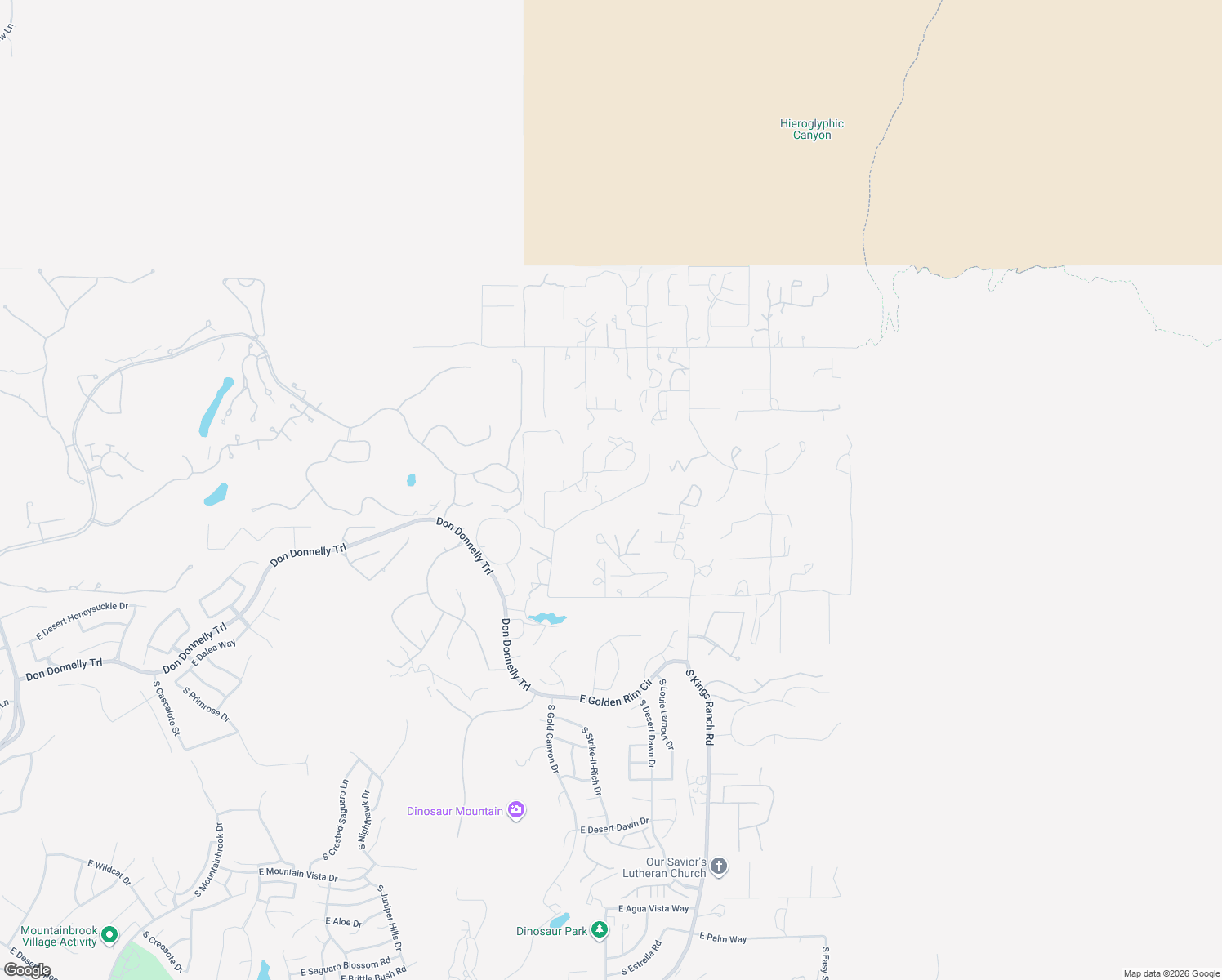 map of restaurants, bars, coffee shops, grocery stores, and more near 3401 South Yaqui Lane in Gold Canyon