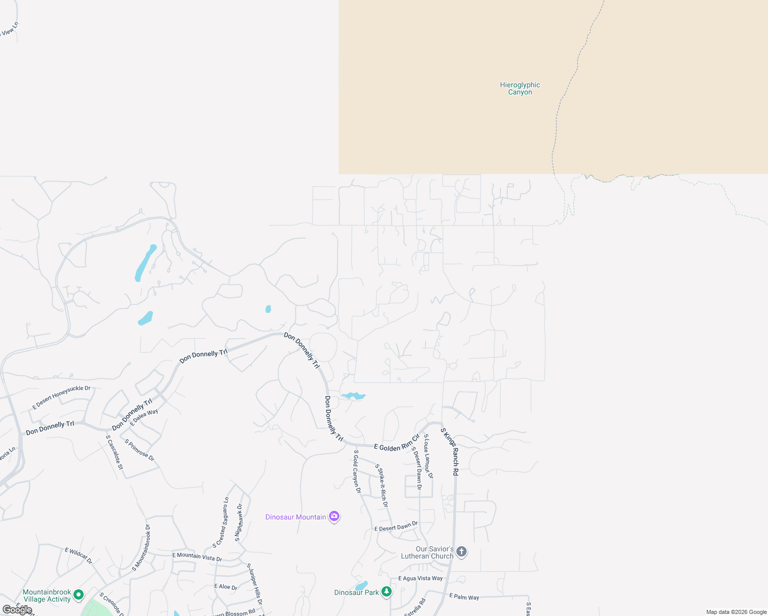 map of restaurants, bars, coffee shops, grocery stores, and more near 3401 South Yaqui Lane in Gold Canyon