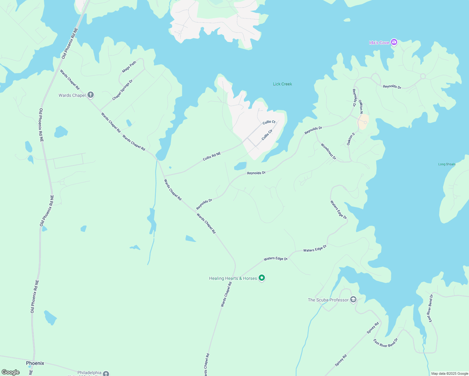 map of restaurants, bars, coffee shops, grocery stores, and more near 188 Broadlands Drive in Eatonton