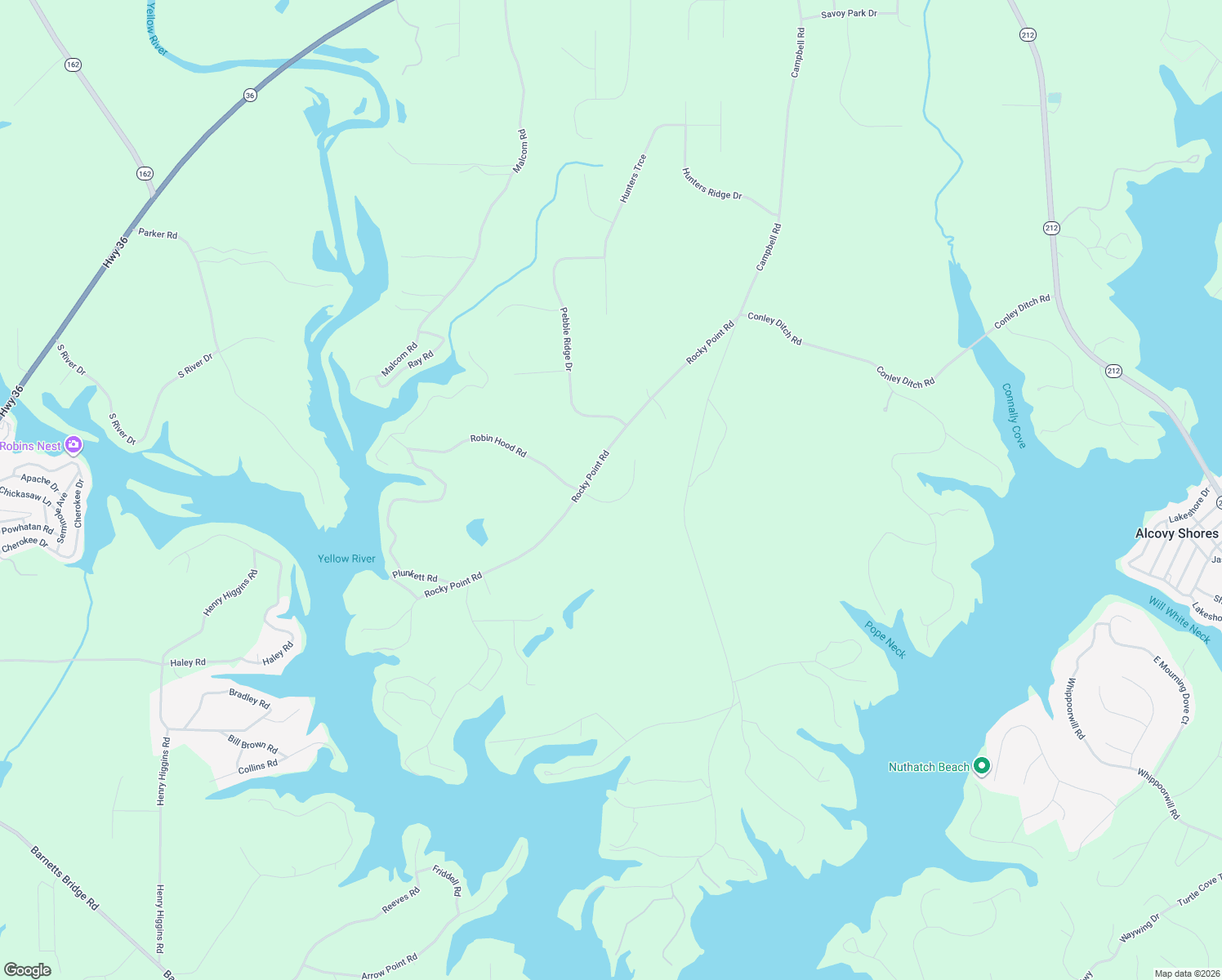 map of restaurants, bars, coffee shops, grocery stores, and more near 35 Dews Trail in Covington
