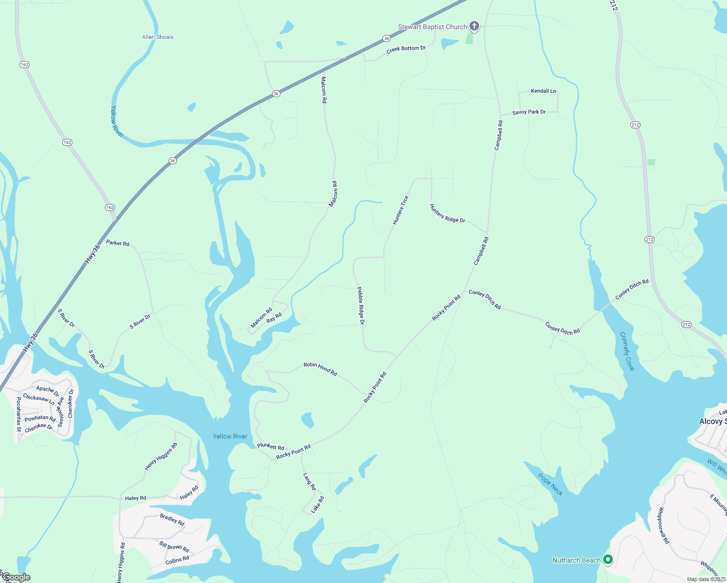 map of restaurants, bars, coffee shops, grocery stores, and more near 240 Pebble Ridge Drive in Covington