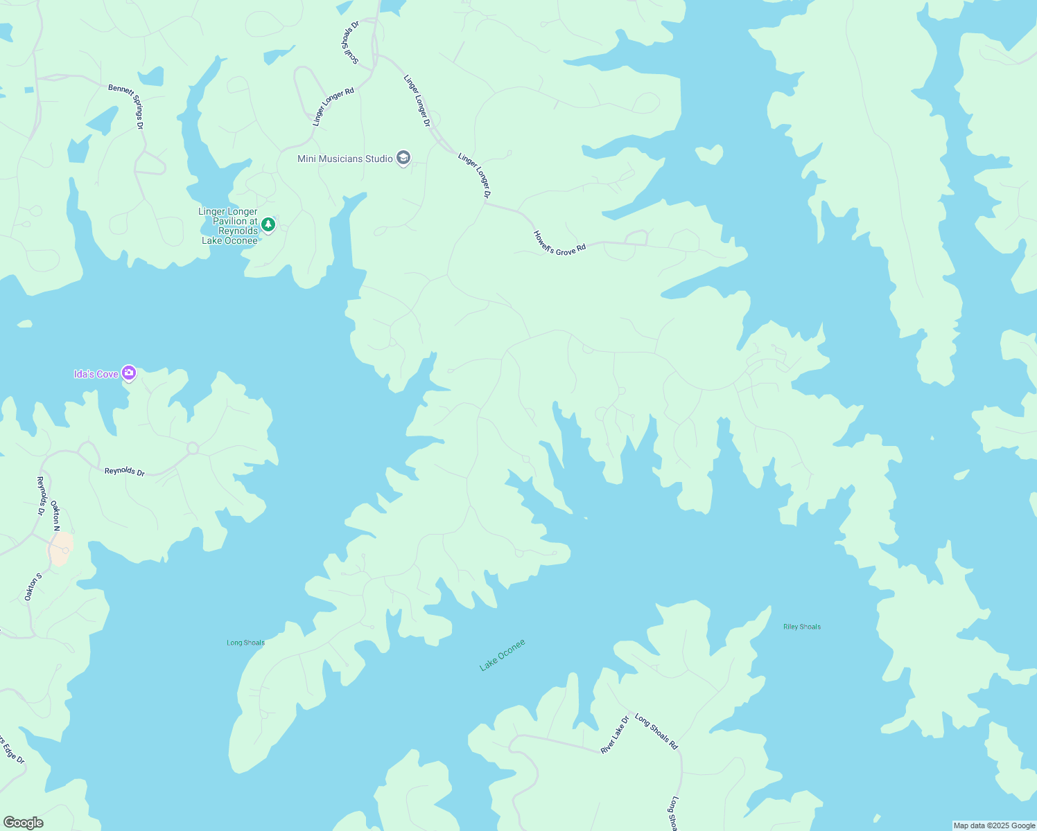 map of restaurants, bars, coffee shops, grocery stores, and more near 1091 High Bluff Lane in Greensboro