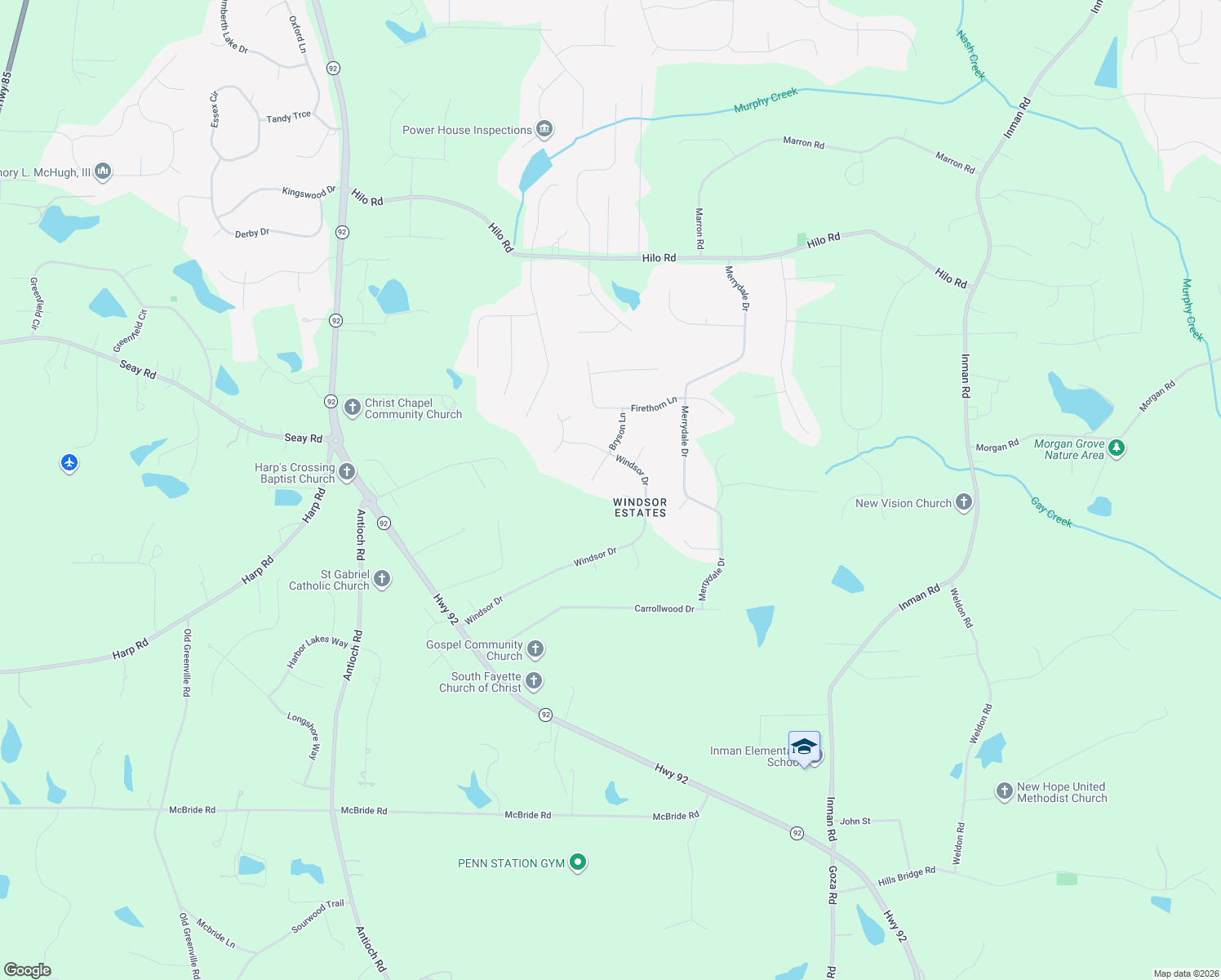 map of restaurants, bars, coffee shops, grocery stores, and more near 135 Newberry Street in Fayetteville