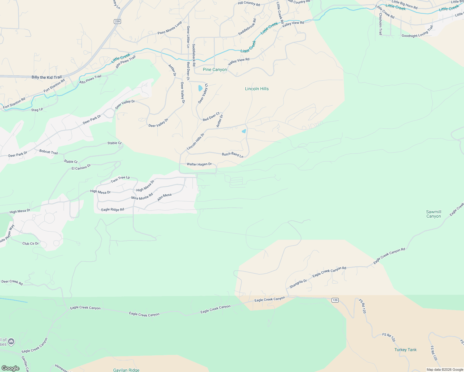 map of restaurants, bars, coffee shops, grocery stores, and more near Woodwinds Lane in Alto