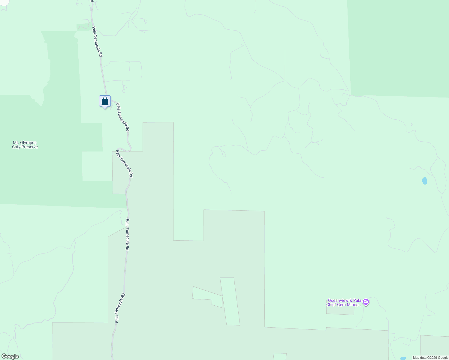 map of restaurants, bars, coffee shops, grocery stores, and more near Rancho Heights Road in Pala