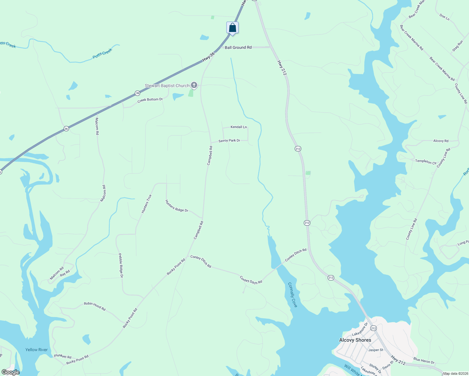 map of restaurants, bars, coffee shops, grocery stores, and more near 565 Campbell Rd in Covington