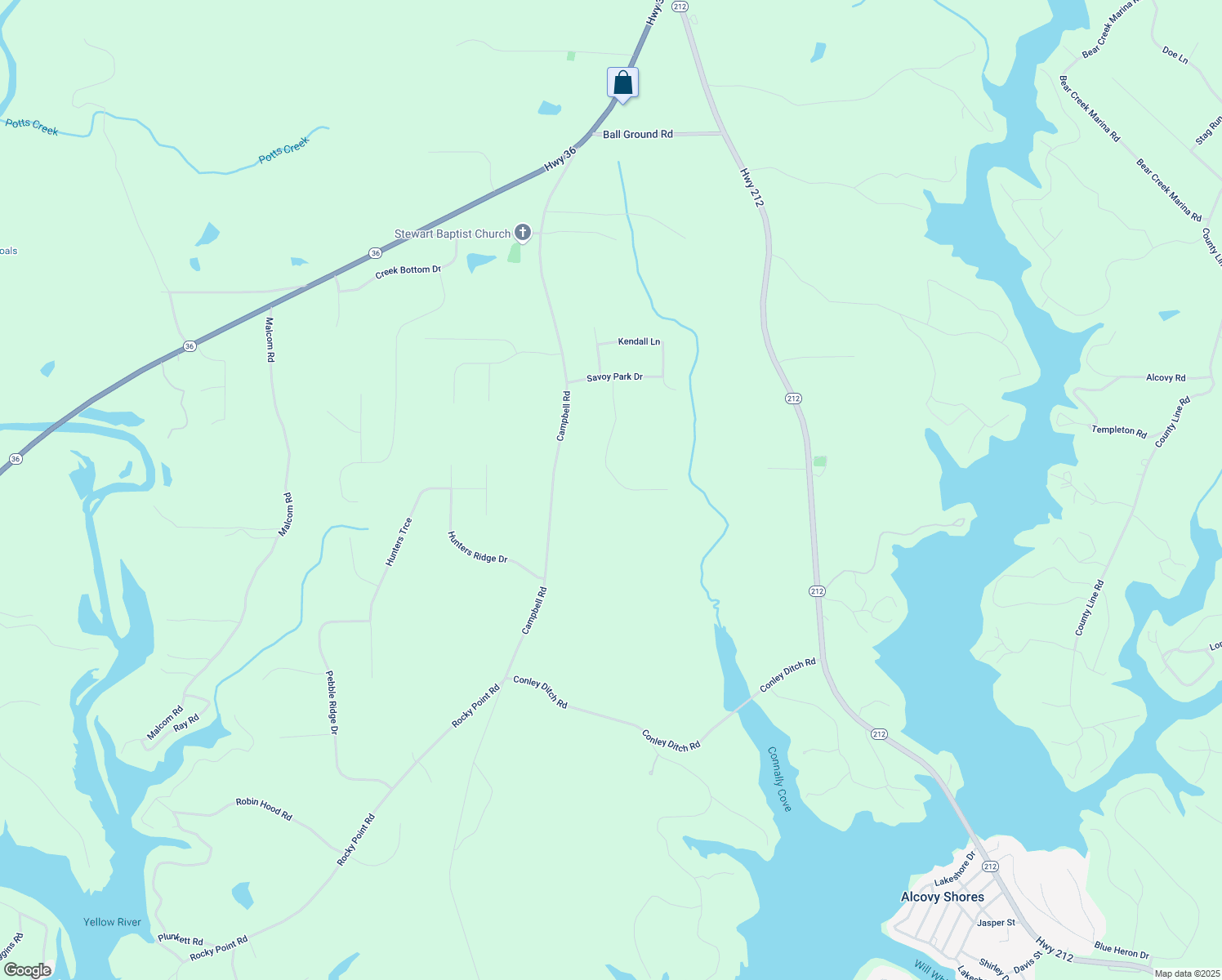 map of restaurants, bars, coffee shops, grocery stores, and more near 160 Eryn Terrace in Covington