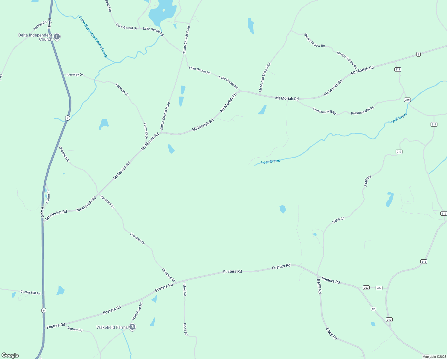 map of restaurants, bars, coffee shops, grocery stores, and more near 780 Lost Creek Road in Delta