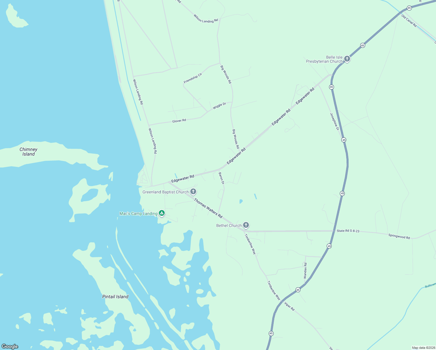 map of restaurants, bars, coffee shops, grocery stores, and more near 1273 Edgewater Road in Pineville
