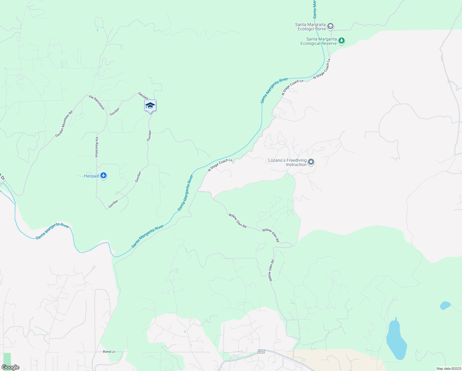 map of restaurants, bars, coffee shops, grocery stores, and more near 2670 Vista Del Rio in Fallbrook