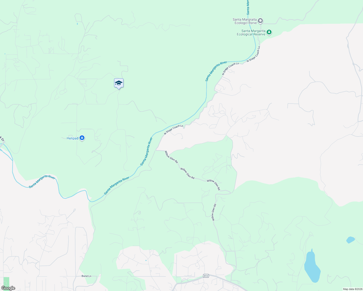 map of restaurants, bars, coffee shops, grocery stores, and more near 2670 Vista Del Rio in Fallbrook