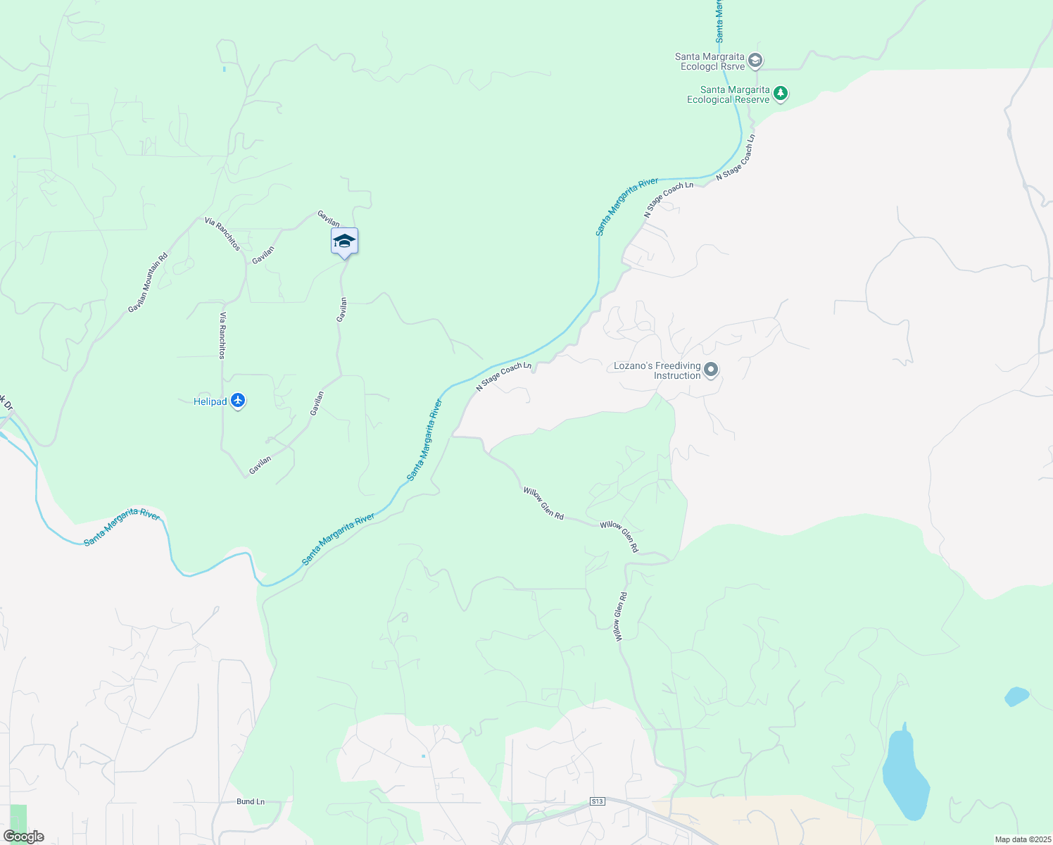 map of restaurants, bars, coffee shops, grocery stores, and more near 2670 Vista Del Rio in Fallbrook