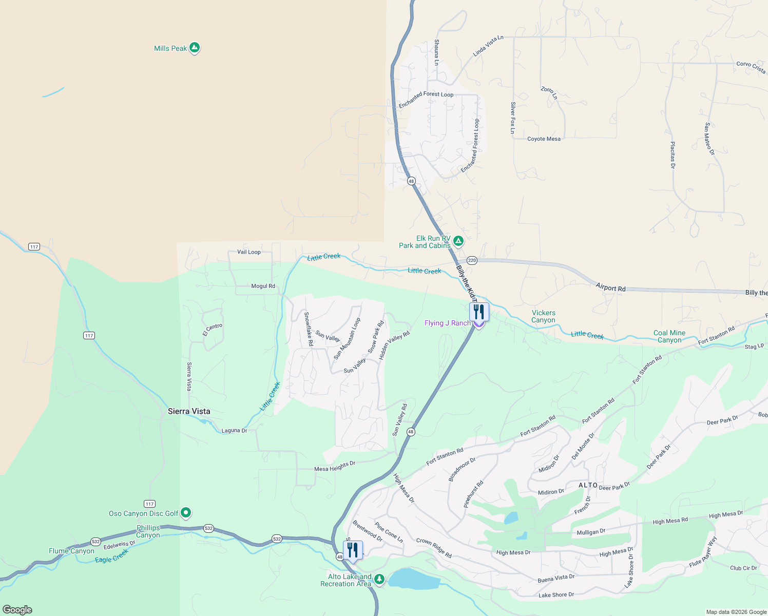 map of restaurants, bars, coffee shops, grocery stores, and more near 211 Snow Park Road in Lincoln County