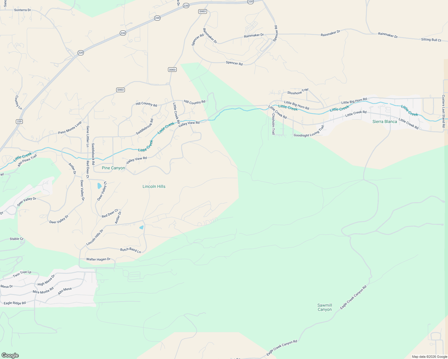 map of restaurants, bars, coffee shops, grocery stores, and more near Lincoln Hills Drive in Alto