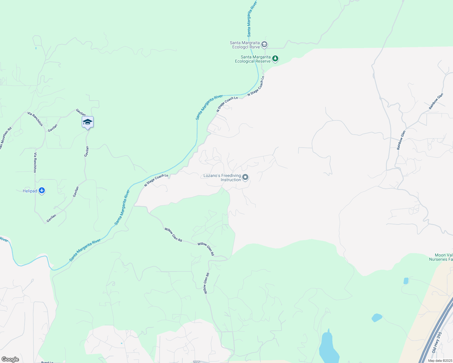 map of restaurants, bars, coffee shops, grocery stores, and more near 2963 Vista Del Rio in Fallbrook