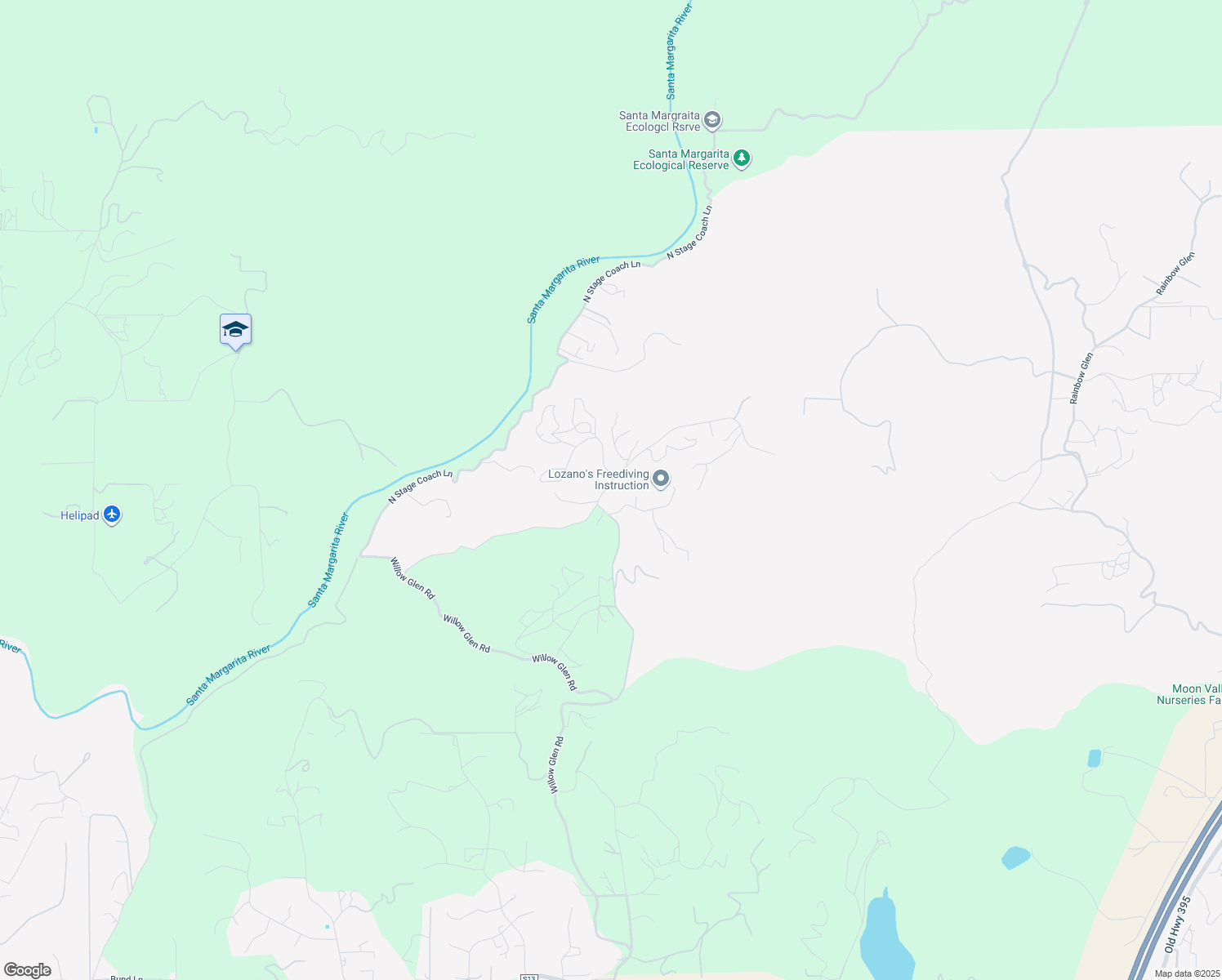 map of restaurants, bars, coffee shops, grocery stores, and more near 2963 Vista Del Rio in Fallbrook