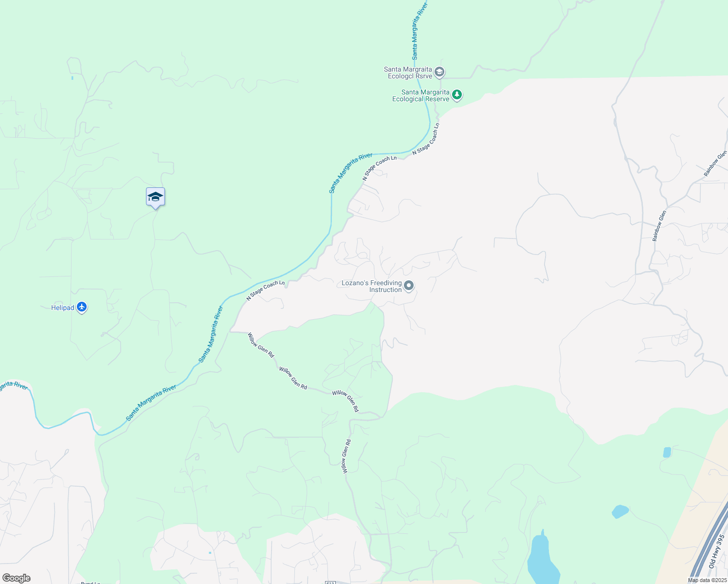 map of restaurants, bars, coffee shops, grocery stores, and more near 2946 Vista Del Rio in Fallbrook