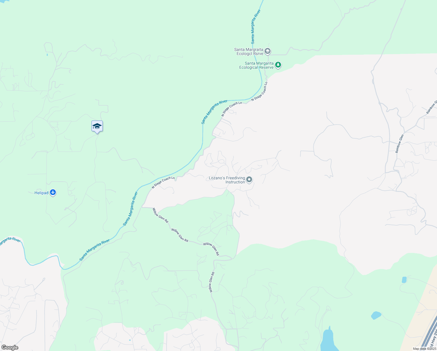 map of restaurants, bars, coffee shops, grocery stores, and more near 2946 Vista Del Rio in Fallbrook