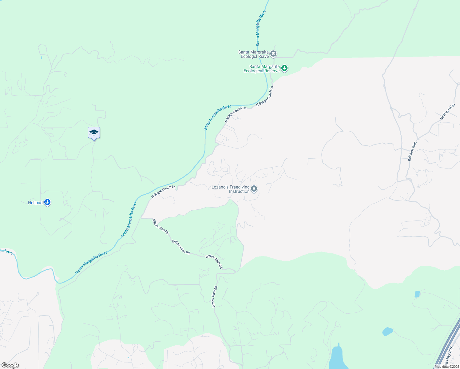 map of restaurants, bars, coffee shops, grocery stores, and more near 2970 Vista Del Rio in Fallbrook