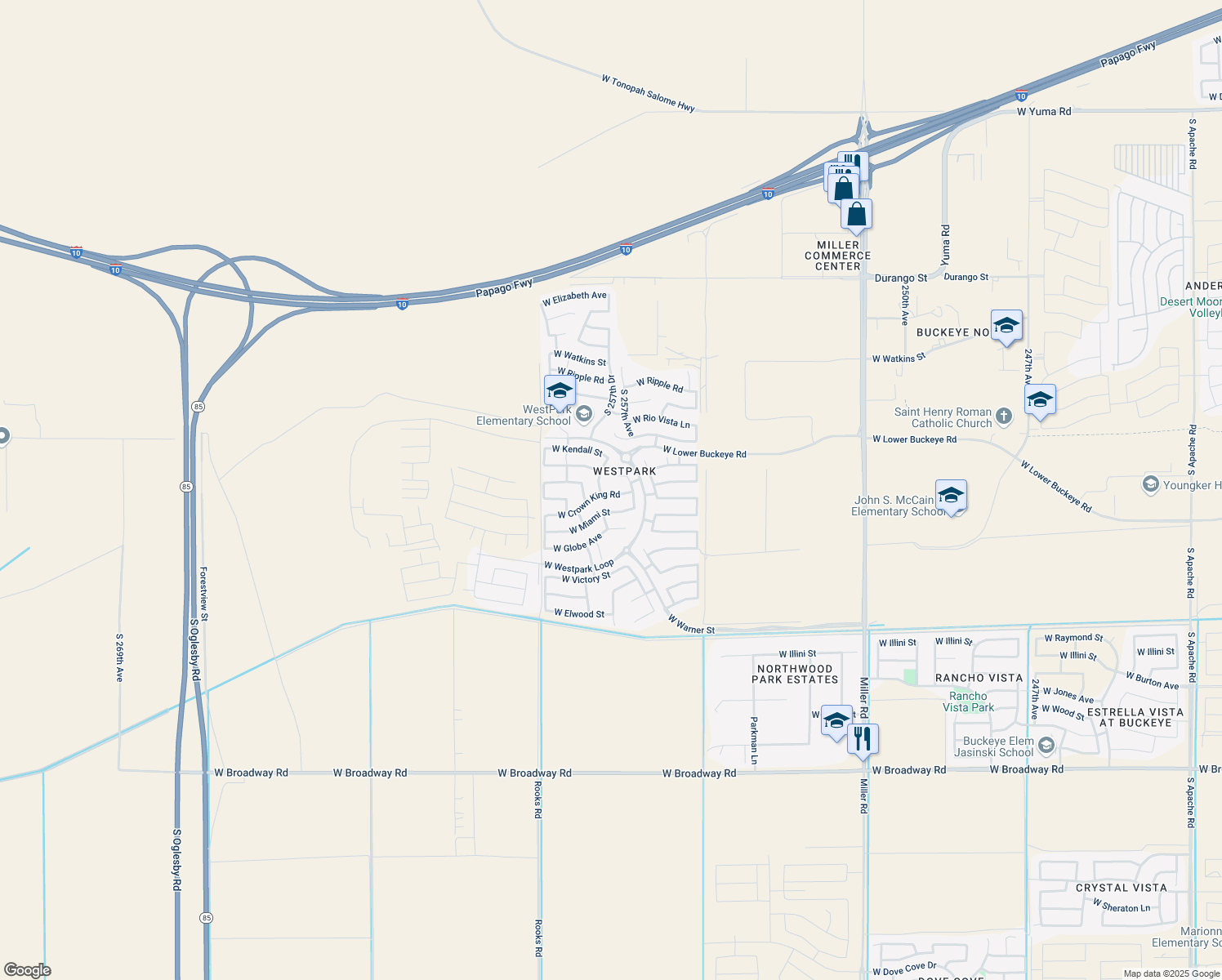 25722 West Crown King Road Buckeye Az Walk Score 25722 West Crown King Road