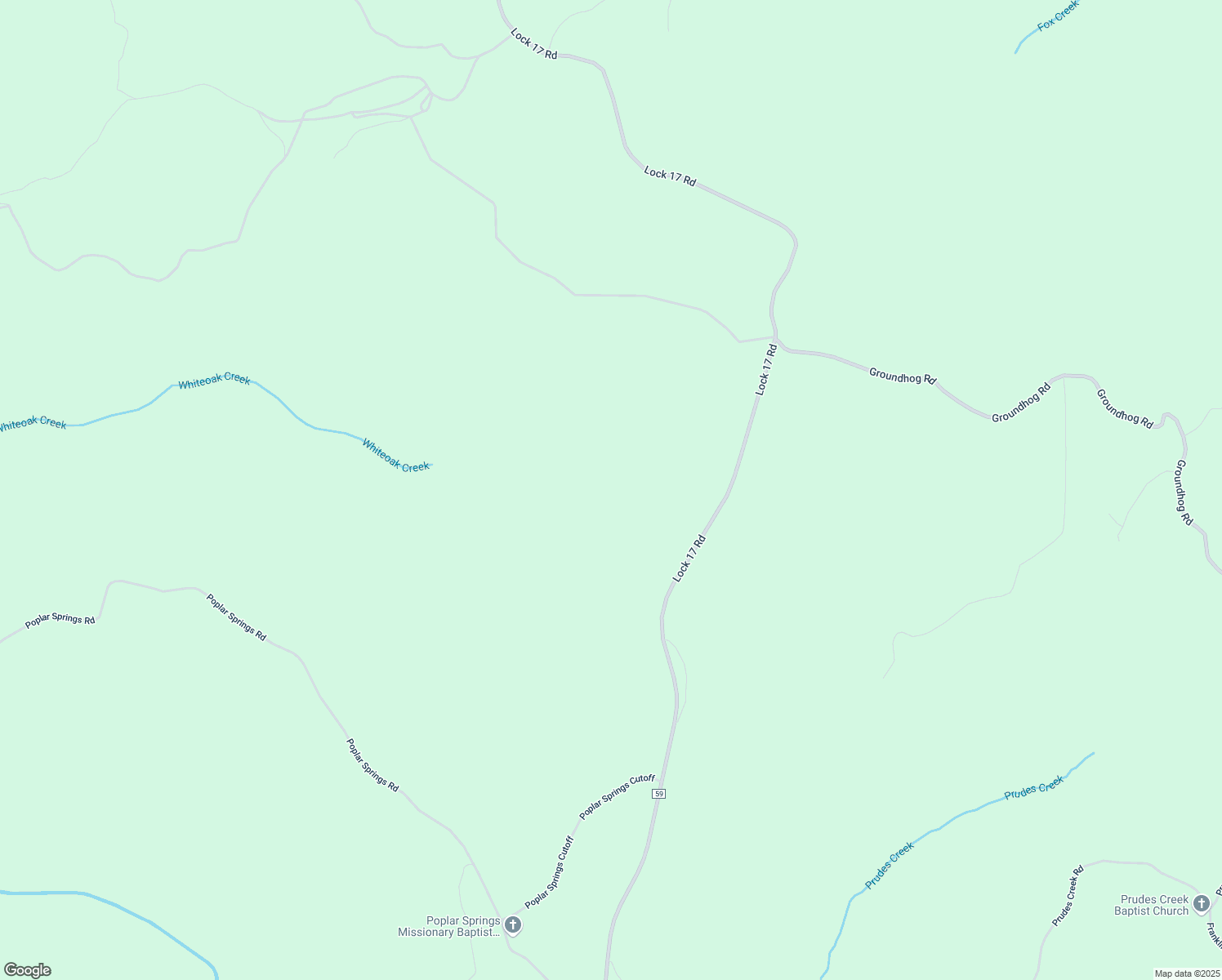map of restaurants, bars, coffee shops, grocery stores, and more near 59301 County Road 59 in Brookwood