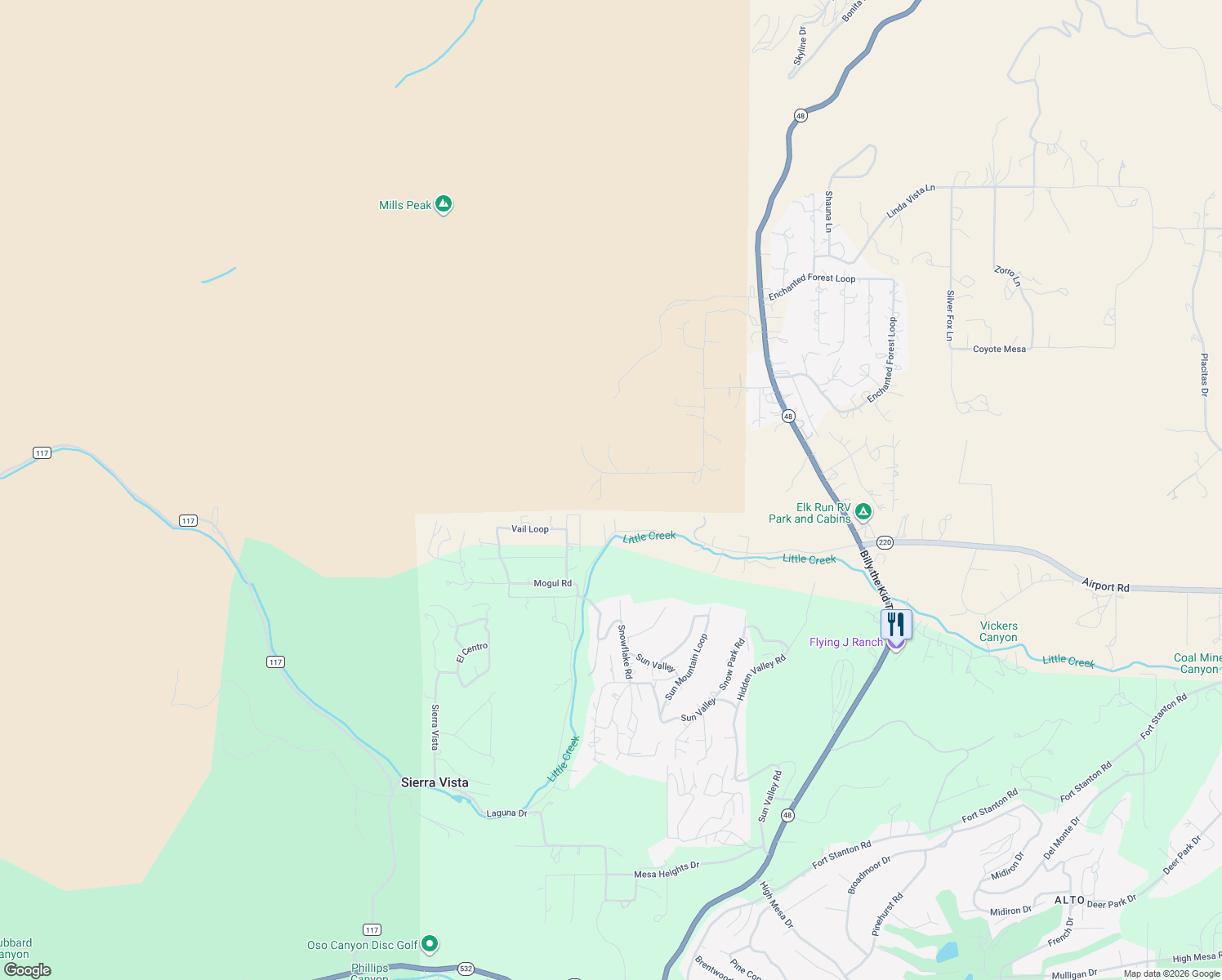 map of restaurants, bars, coffee shops, grocery stores, and more near Stacey Road in Alto