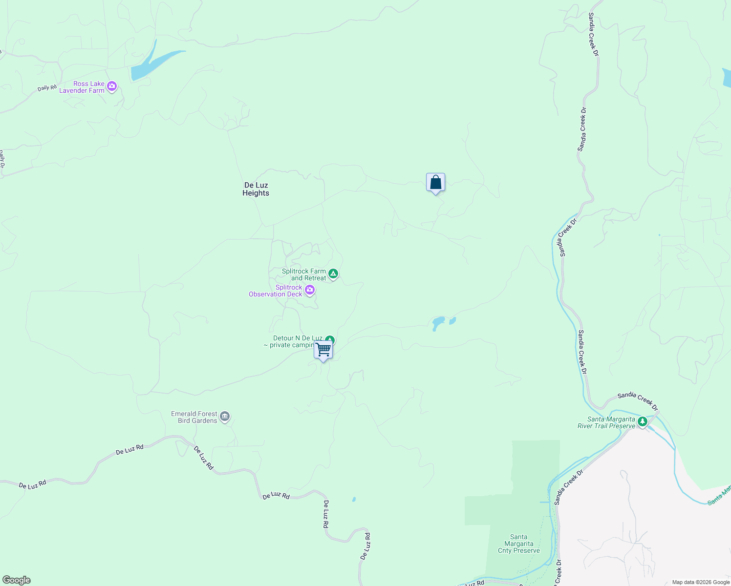 map of restaurants, bars, coffee shops, grocery stores, and more near in Fallbrook