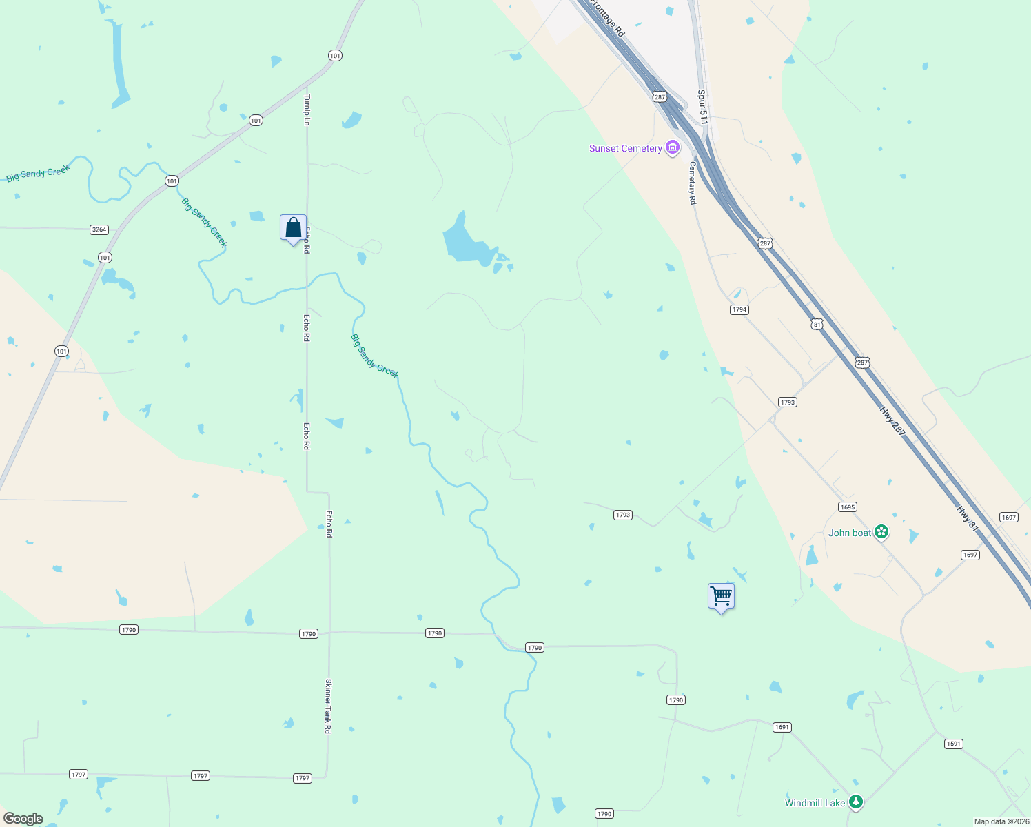 map of restaurants, bars, coffee shops, grocery stores, and more near 390 Slayden Drive in Sunset