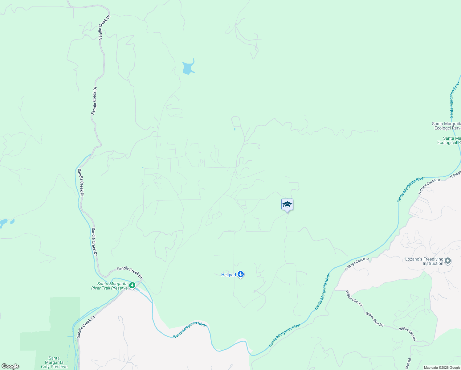 map of restaurants, bars, coffee shops, grocery stores, and more near 41864 Gavilan Mountain Road in Fallbrook