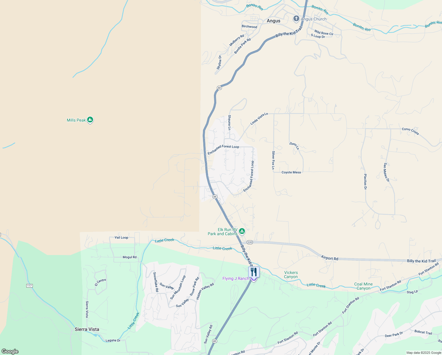 map of restaurants, bars, coffee shops, grocery stores, and more near 561 Enchanted Forest Drive in Alto