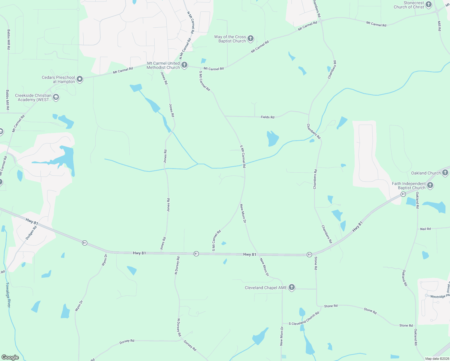 map of restaurants, bars, coffee shops, grocery stores, and more near 117 Whitestone Drive in McDonough