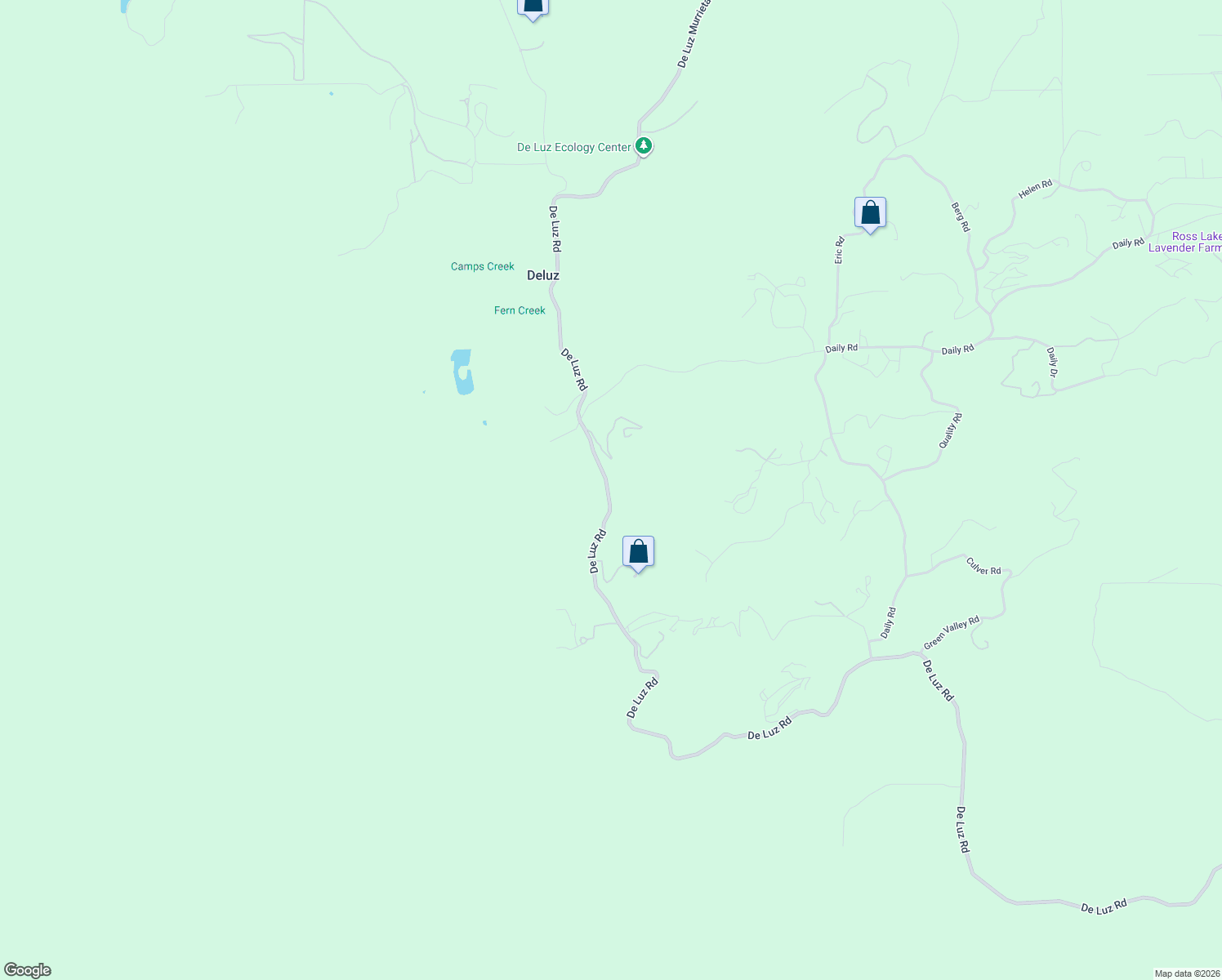 map of restaurants, bars, coffee shops, grocery stores, and more near 39431 De Luz Road in Fallbrook