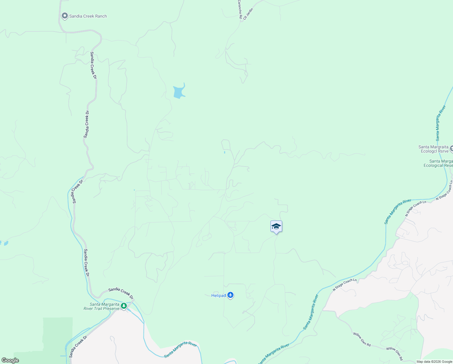 map of restaurants, bars, coffee shops, grocery stores, and more near 41864 Gavilan Mountain Road in Fallbrook