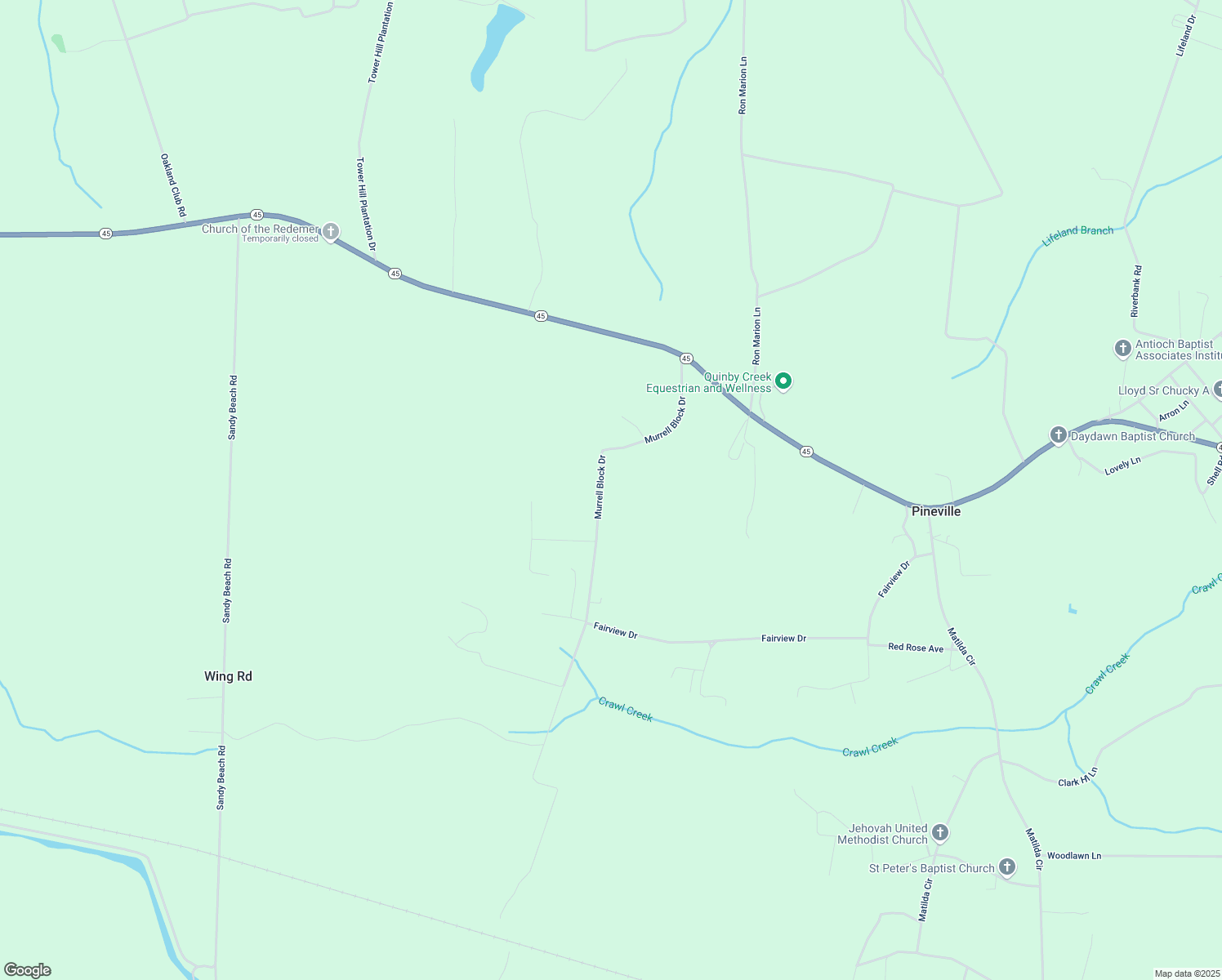 map of restaurants, bars, coffee shops, grocery stores, and more near 1120 Murrell Block Dr in Pineville