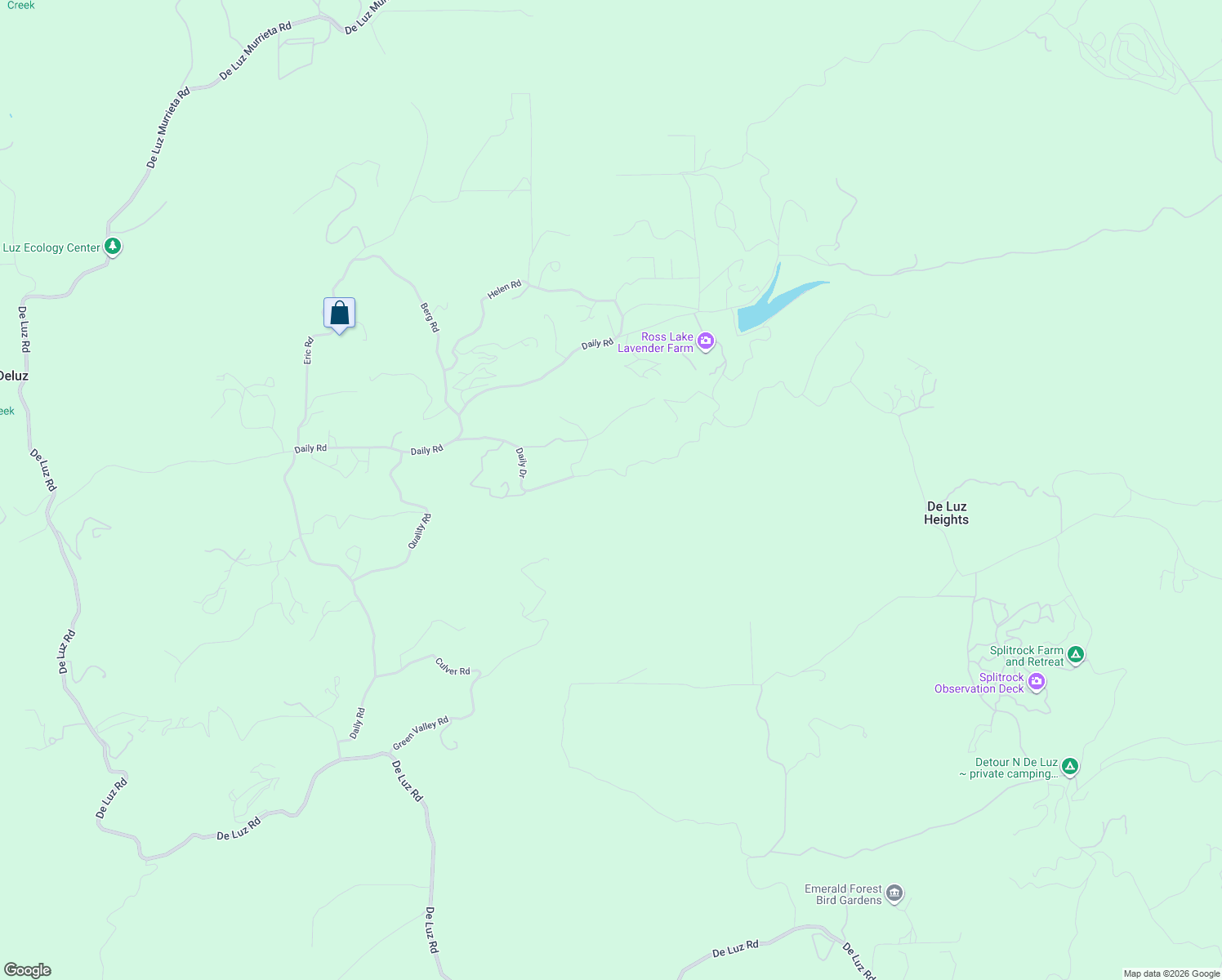 map of restaurants, bars, coffee shops, grocery stores, and more near 2607 Daily Drive in Fallbrook
