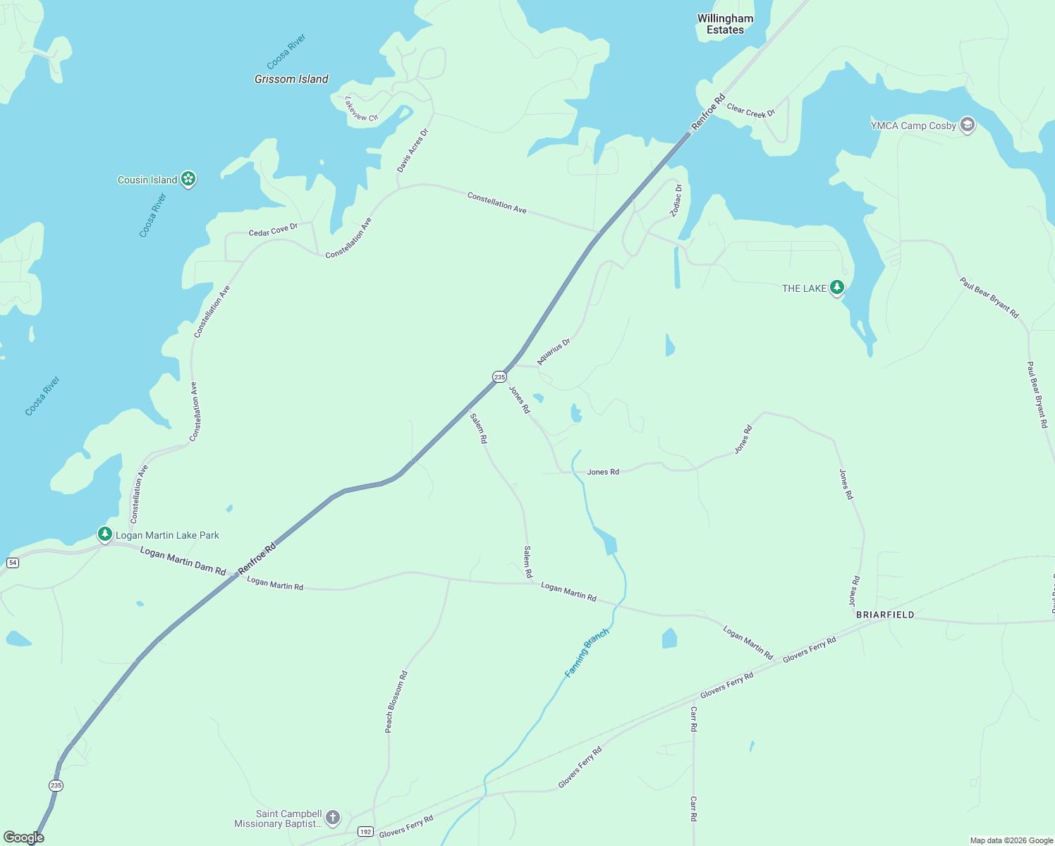 map of restaurants, bars, coffee shops, grocery stores, and more near 127 Jones Road in Alpine