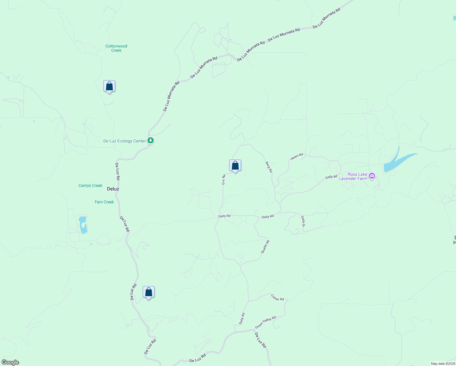 map of restaurants, bars, coffee shops, grocery stores, and more near 39725 Jones Road in Fallbrook