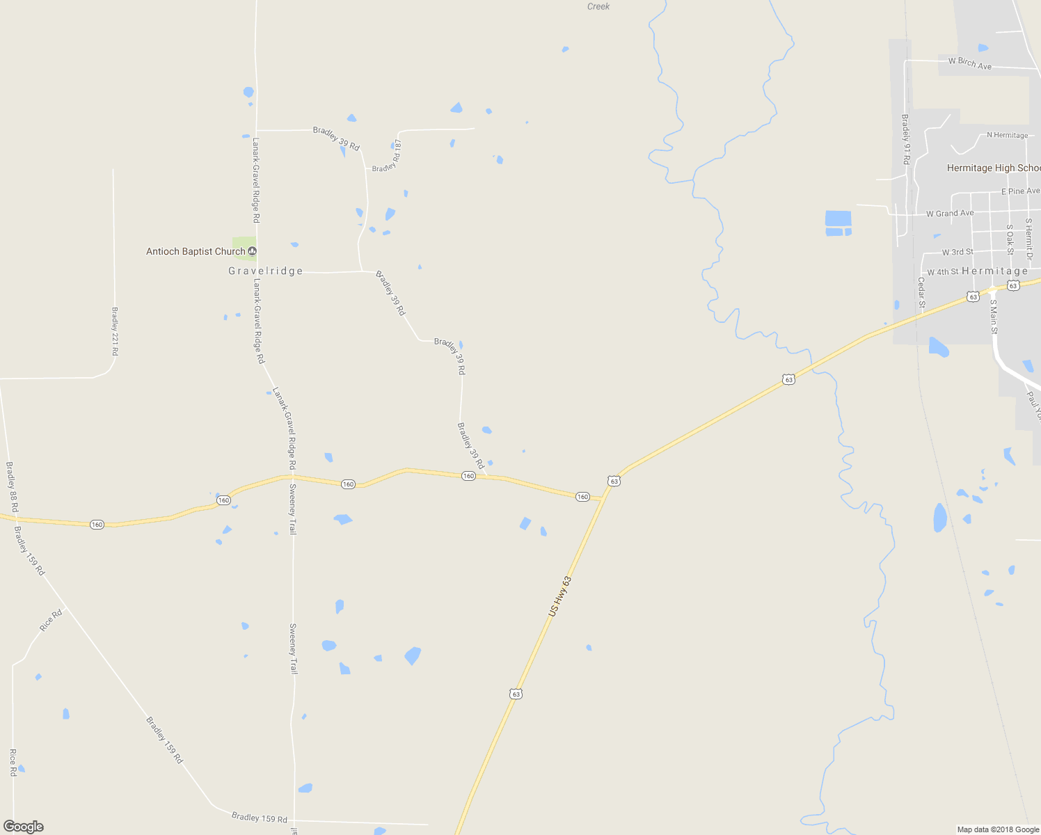 map of restaurants, bars, coffee shops, grocery stores, and more near 207 Bradley 39 Road in Hermitage