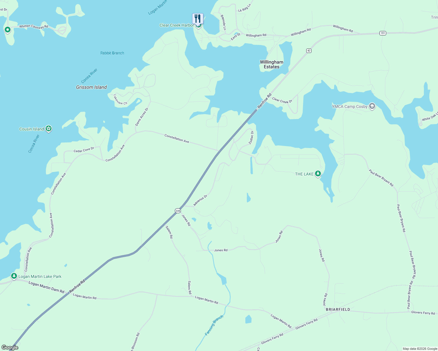 map of restaurants, bars, coffee shops, grocery stores, and more near 1886 Aquarius Drive in Alpine