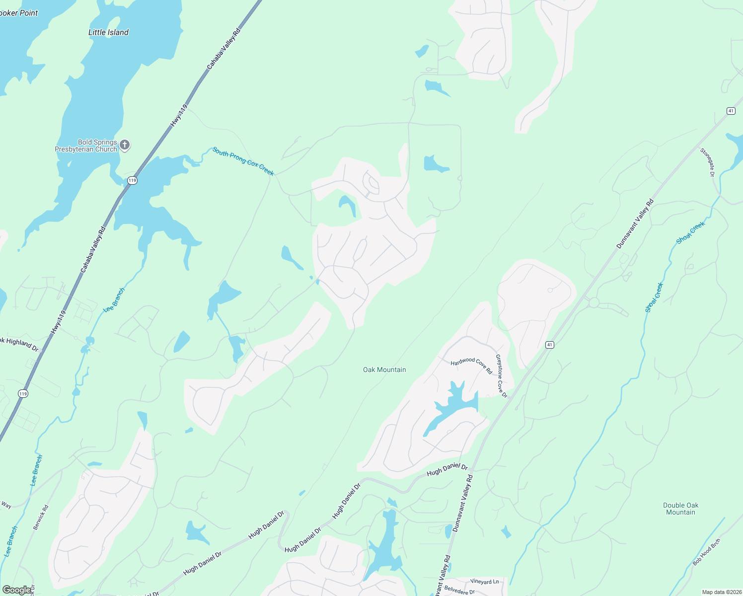 map of restaurants, bars, coffee shops, grocery stores, and more near 8087 Castlehill Road in Birmingham