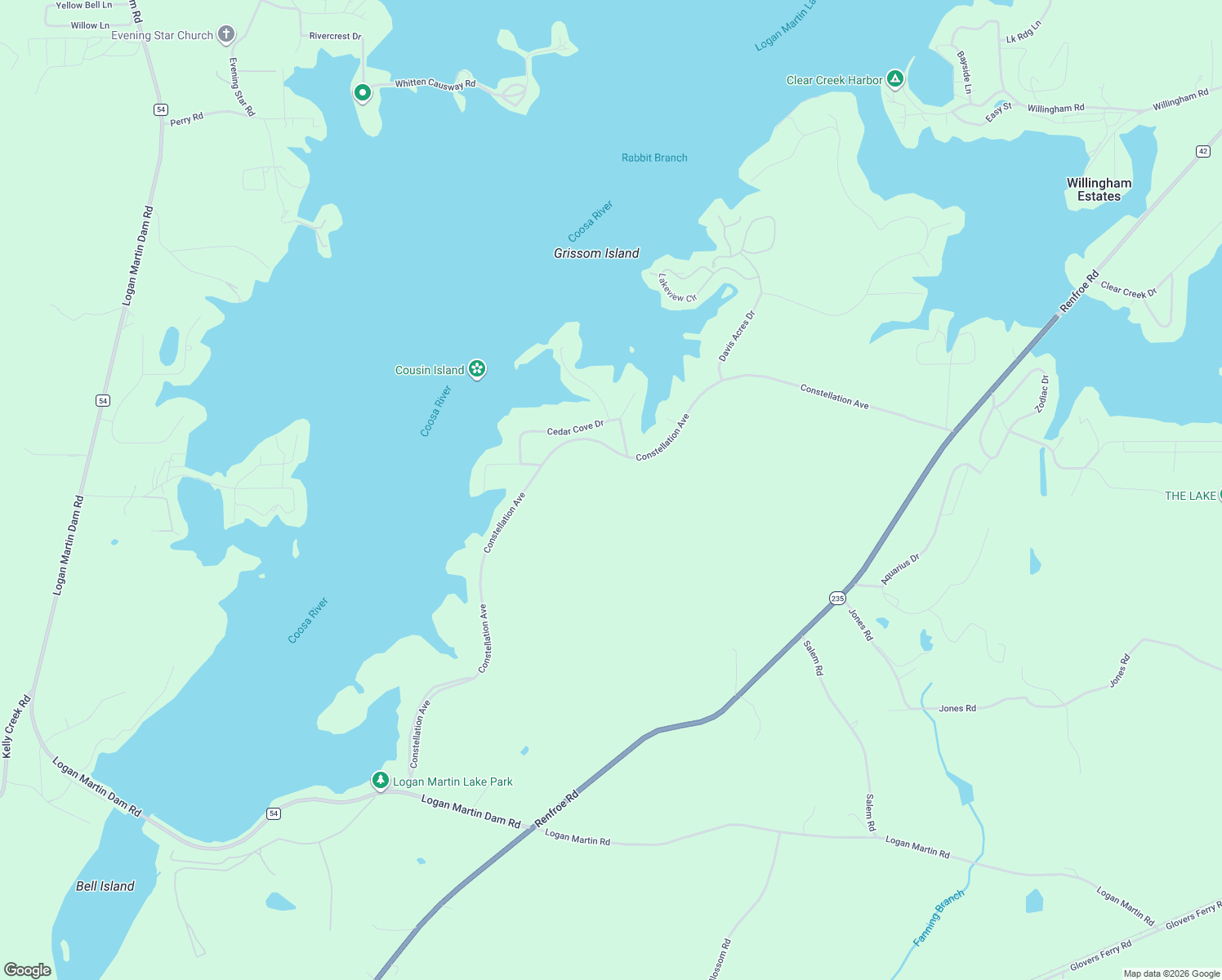 map of restaurants, bars, coffee shops, grocery stores, and more near 1162 Constellation Avenue in Alpine