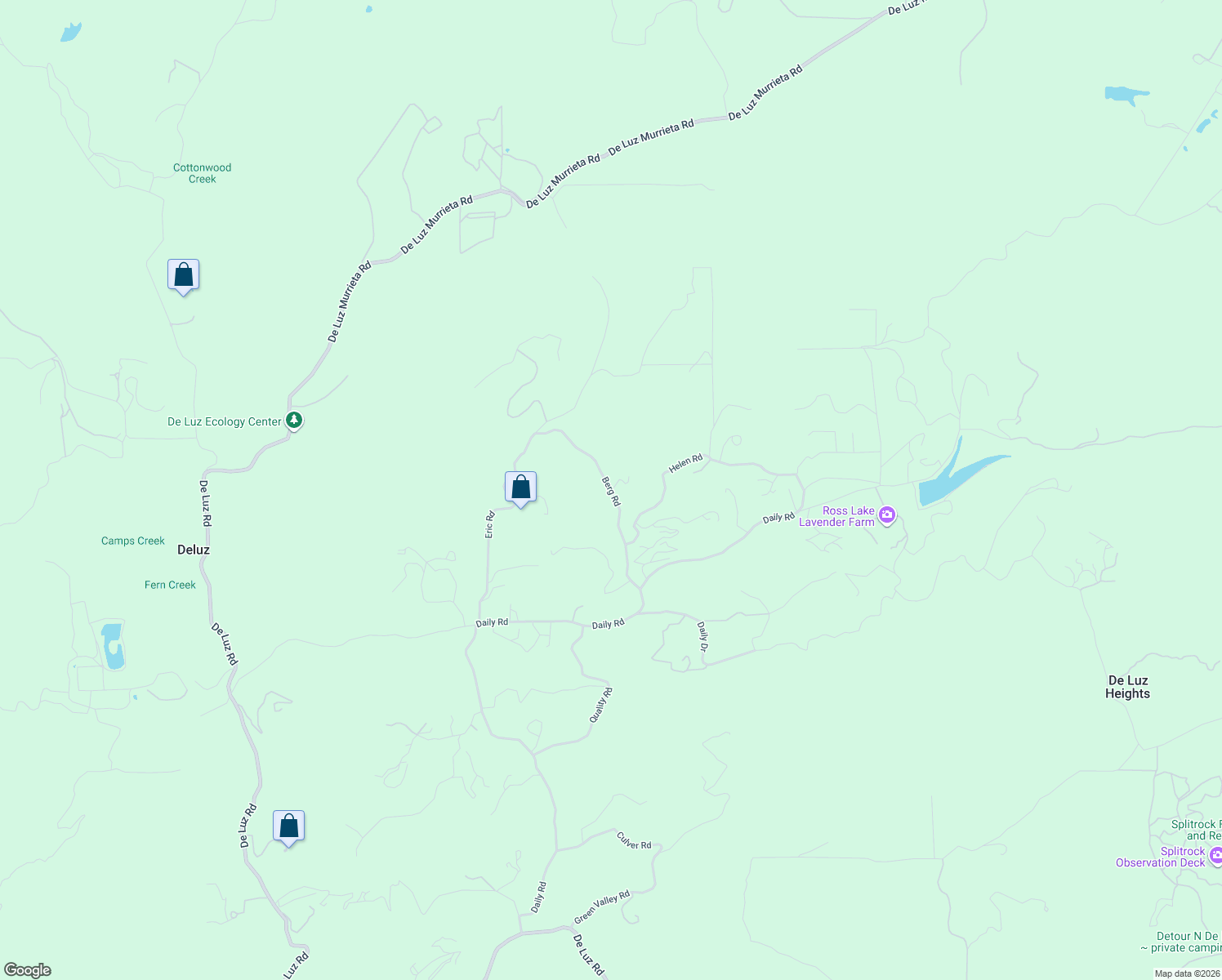 map of restaurants, bars, coffee shops, grocery stores, and more near 39638 Berg Road in Fallbrook